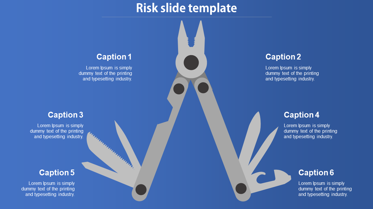 Risk slide template